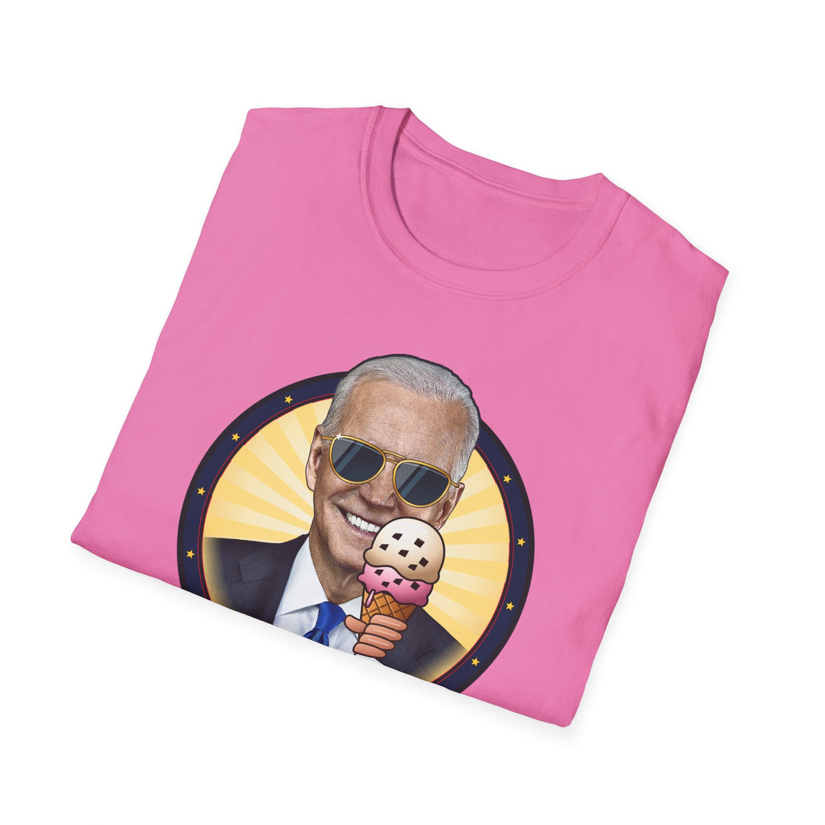 C'mon Man! — Joe Biden Aviators & Ice Cream Graphic Unisex Softstyle T-Shirt
