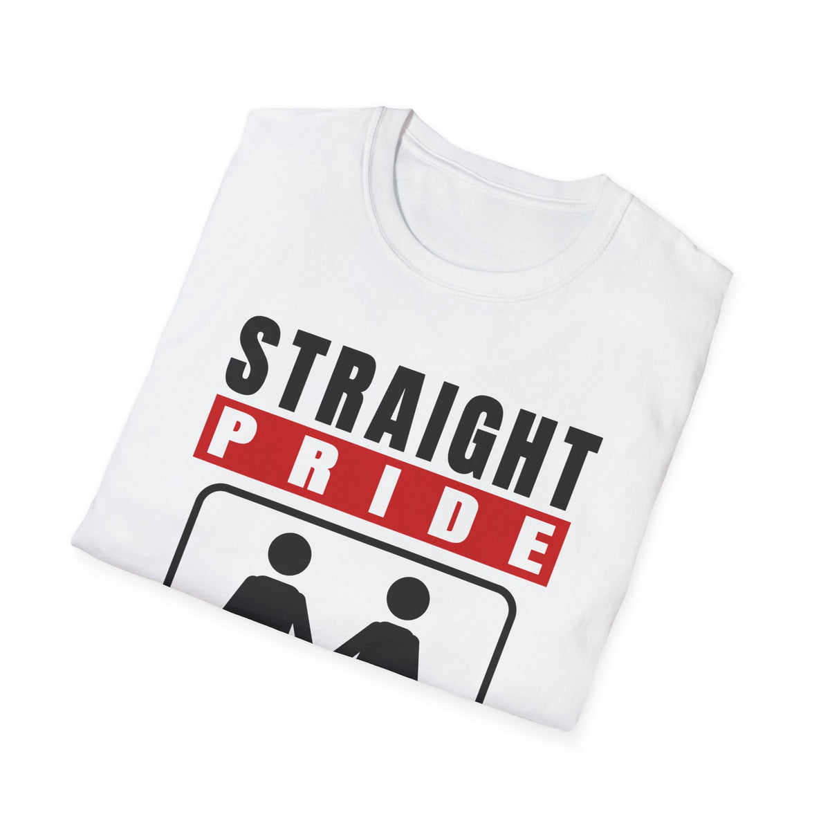 Straight Pride - Male & Female Created He Them (Genesis 1:27 KJV) Unisex Softstyle T-Shirt