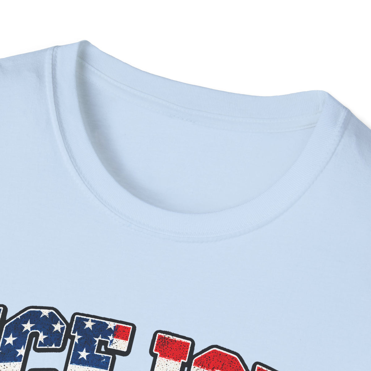 Ice Ice Baby — Trump Tactical Vest & American Flag Graphic Unisex Softstyle T-Shirt