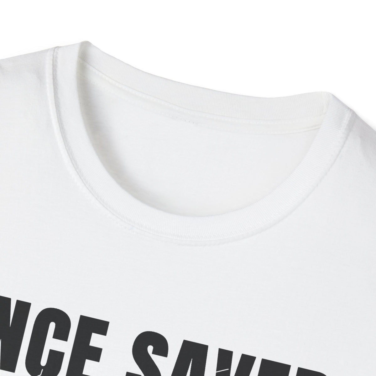 Once Saved Always Saved - Shall Never Perish (John 10:28 & Ephesians 2:8-9 KJV) Unisex Softstyle T-Shirt