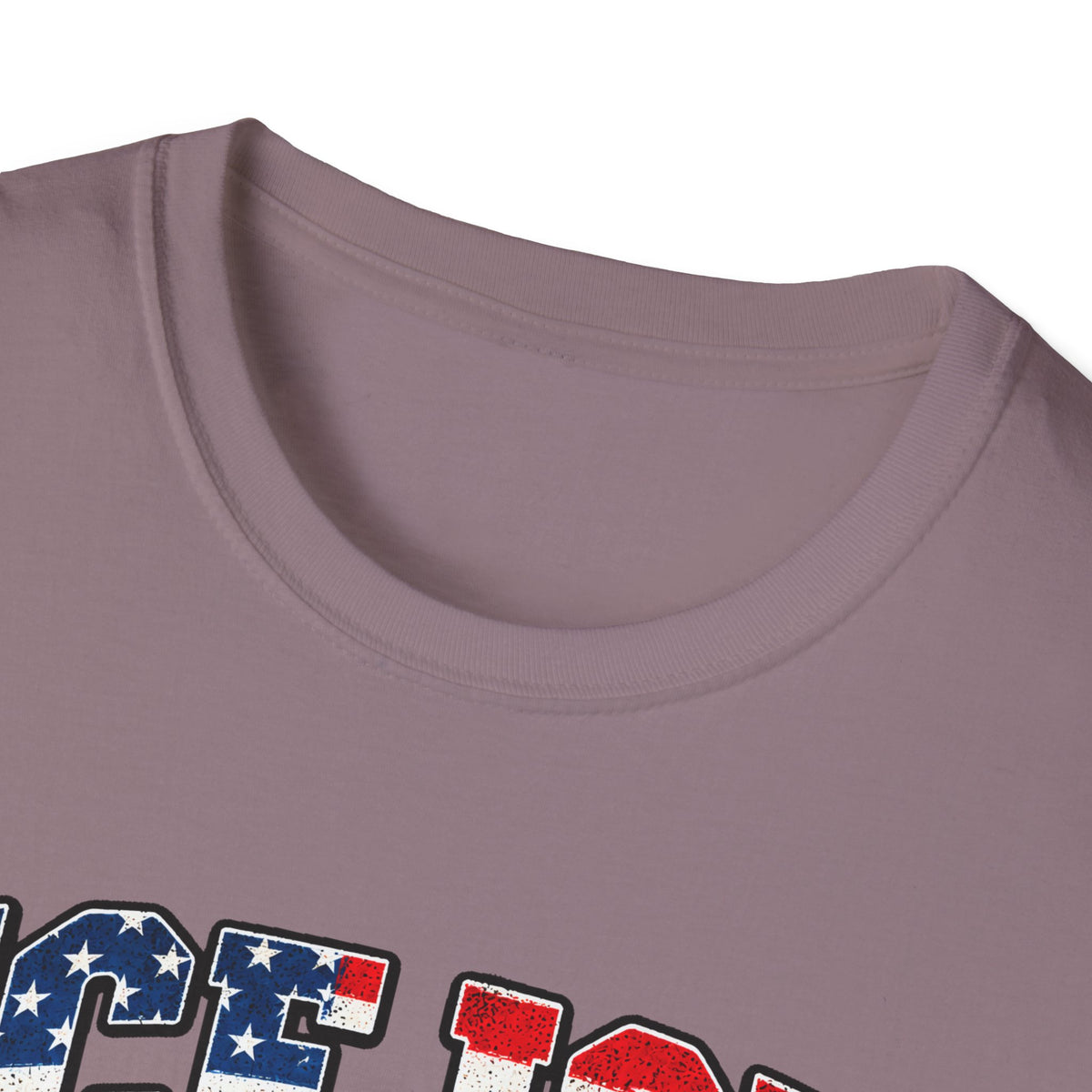 Ice Ice Baby — Trump Tactical Vest & American Flag Graphic Unisex Softstyle T-Shirt