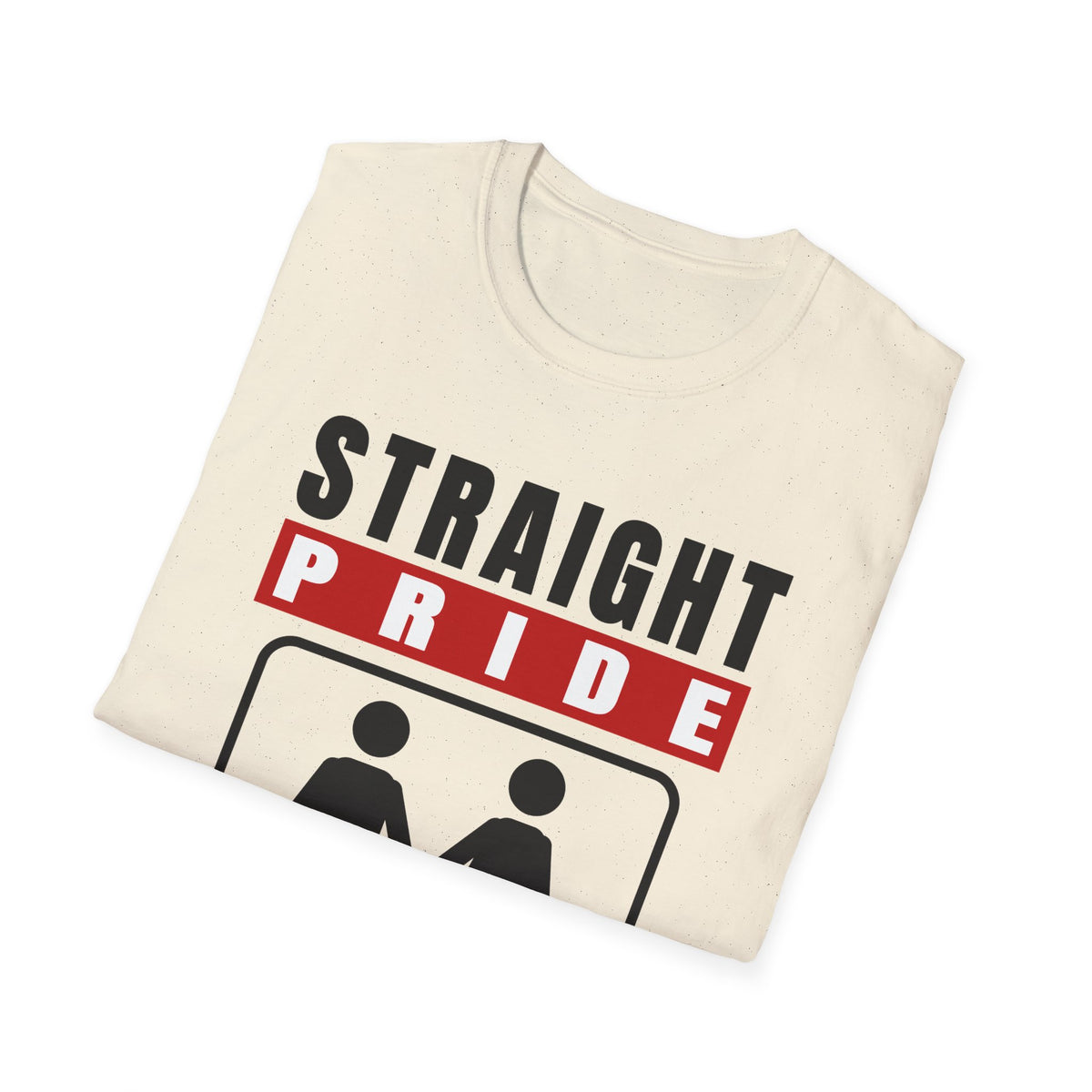 Straight Pride - Male & Female Created He Them (Genesis 1:27 KJV) Unisex Softstyle T-Shirt
