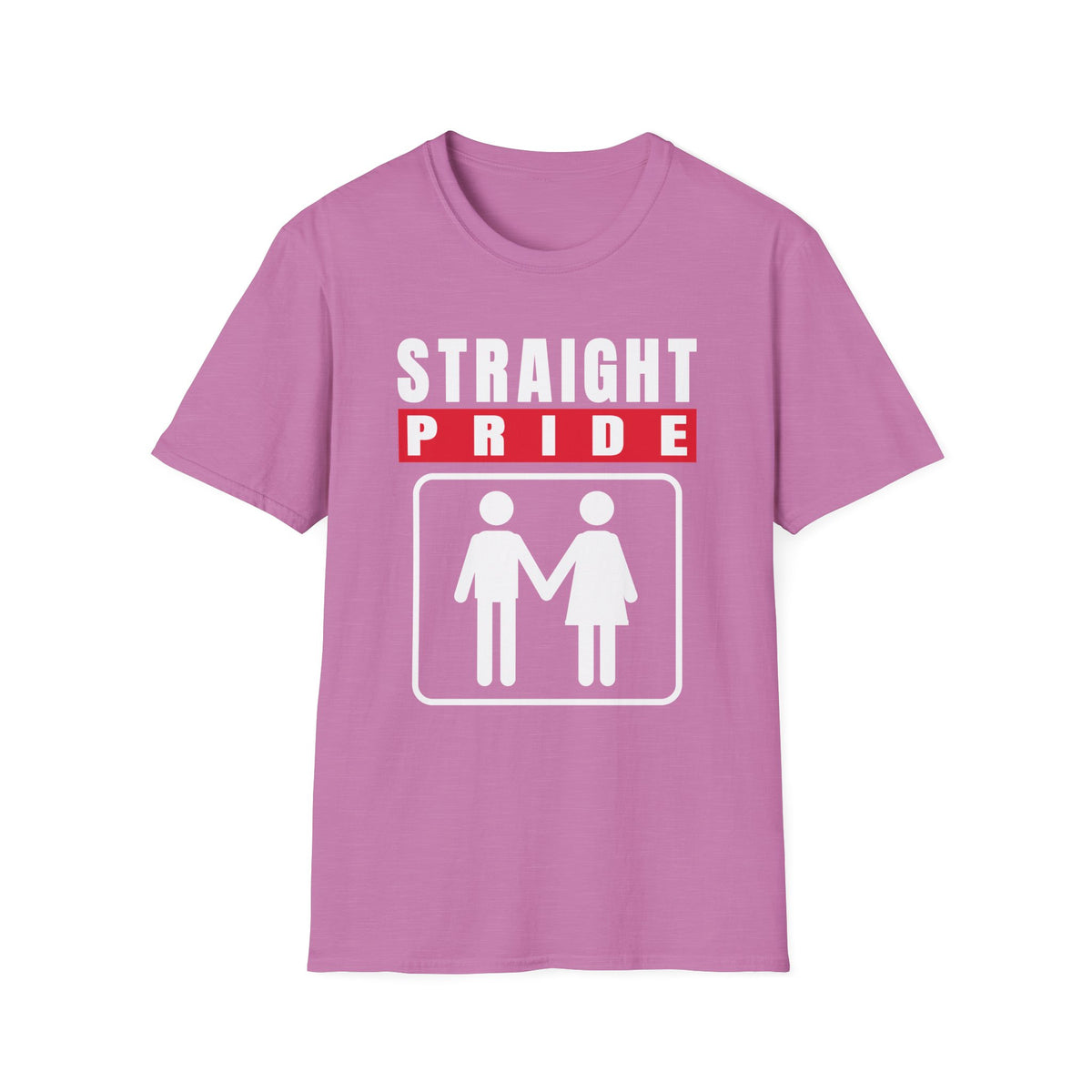 Straight Pride - Male & Female Created He Them (Genesis 1:27 KJV) Unisex Softstyle T-Shirt