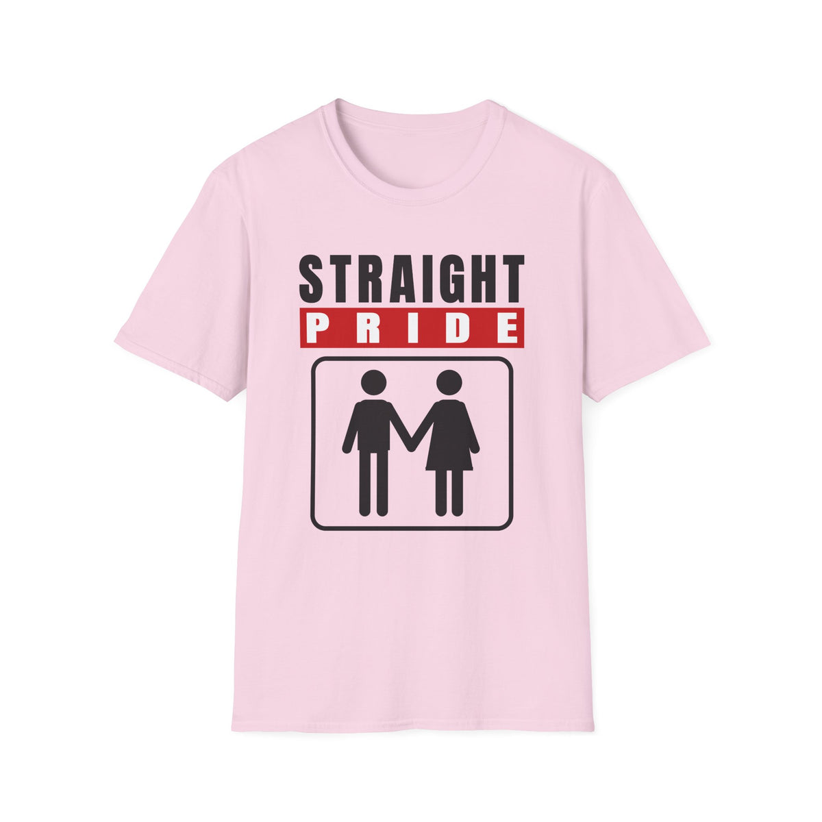 Straight Pride - Male & Female Created He Them (Genesis 1:27 KJV) Unisex Softstyle T-Shirt