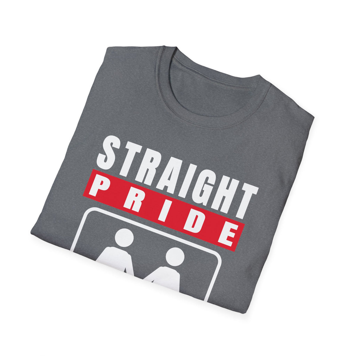 Straight Pride - Male & Female Created He Them (Genesis 1:27 KJV) Unisex Softstyle T-Shirt