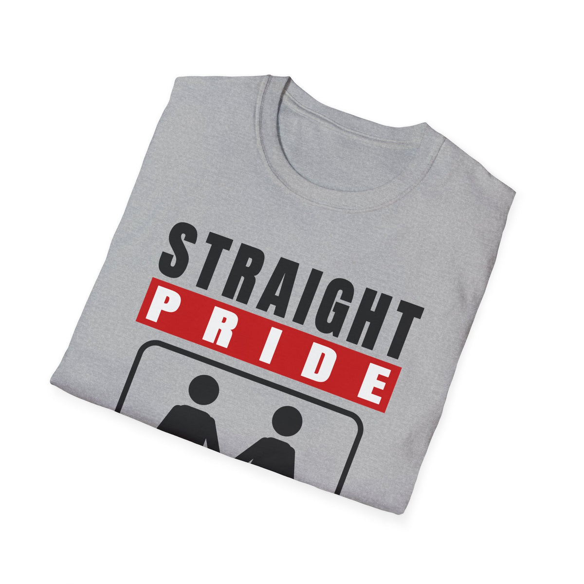 Straight Pride - Male & Female Created He Them (Genesis 1:27 KJV) Unisex Softstyle T-Shirt