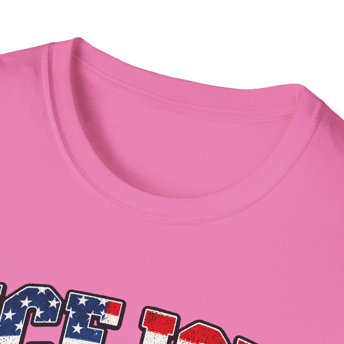Ice Ice Baby — Trump Tactical Vest & American Flag Graphic Unisex Softstyle T-Shirt