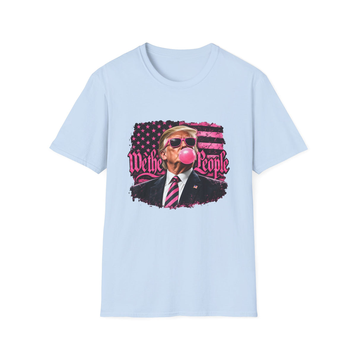 We The People — Trump Pink Bubblegum & Shades Graphic Unisex Softstyle T-Shirt