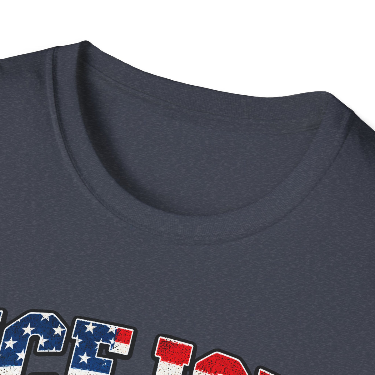 Ice Ice Baby — Trump Tactical Vest & American Flag Graphic Unisex Softstyle T-Shirt