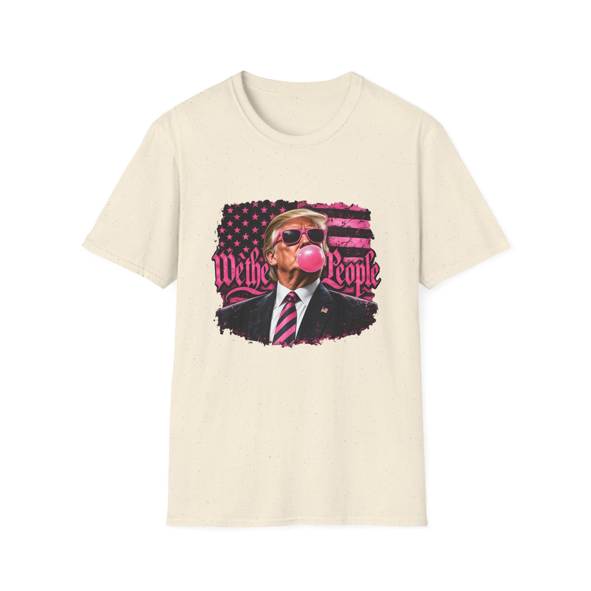 We The People — Trump Pink Bubblegum & Shades Graphic Unisex Softstyle T-Shirt