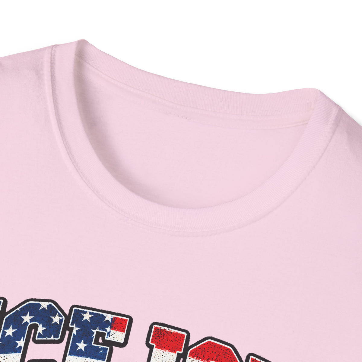 Ice Ice Baby — Trump Tactical Vest & American Flag Graphic Unisex Softstyle T-Shirt