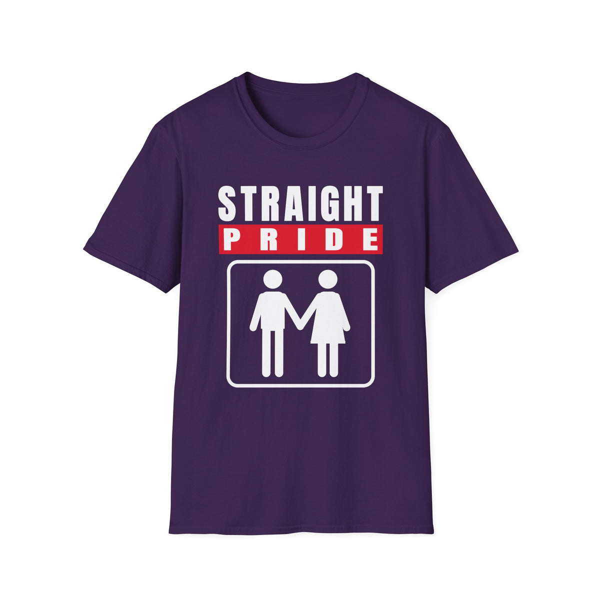 Straight Pride - Male & Female Created He Them (Genesis 1:27 KJV) Unisex Softstyle T-Shirt
