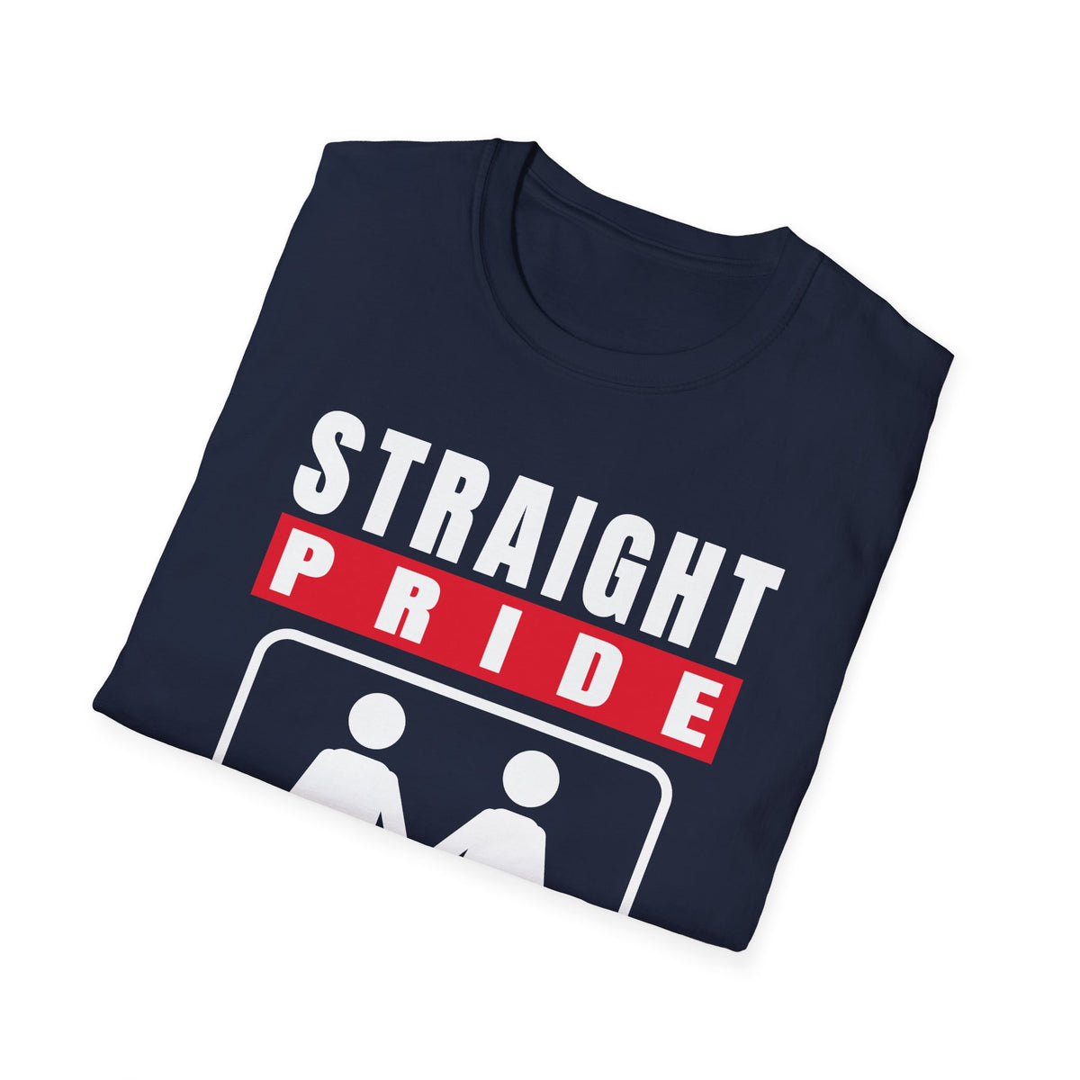 Straight Pride - Male & Female Created He Them (Genesis 1:27 KJV) Unisex Softstyle T-Shirt