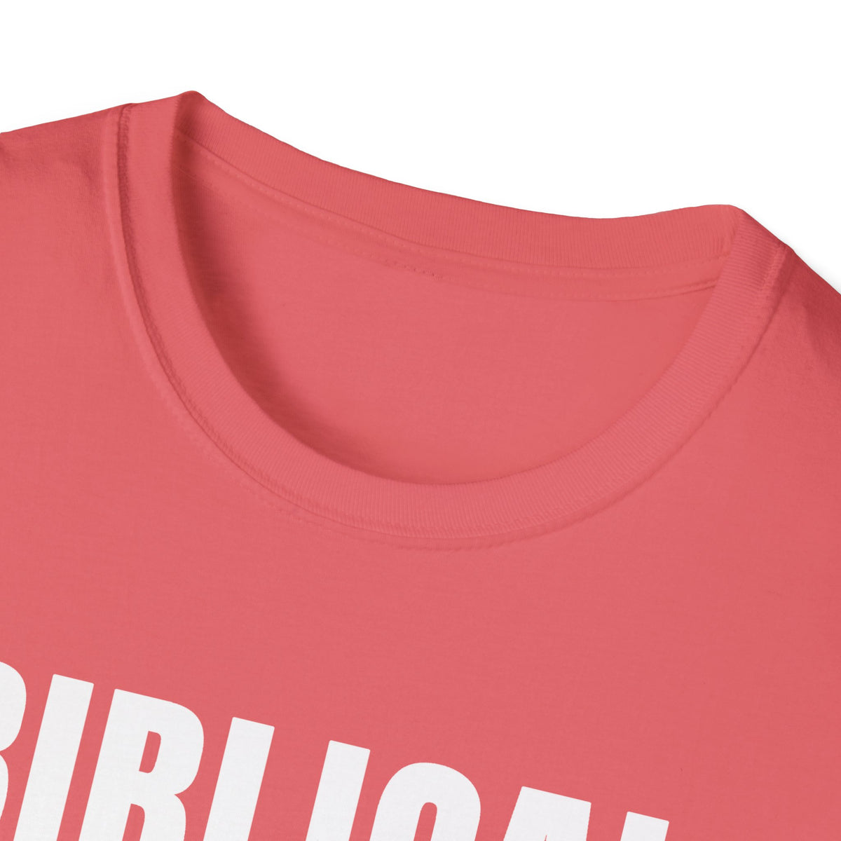 Biblical Order Not Feminism - 1 Corinthians 11:3 & Ephesians 5:22-24 (KJV) Unisex Softstyle T-Shirt