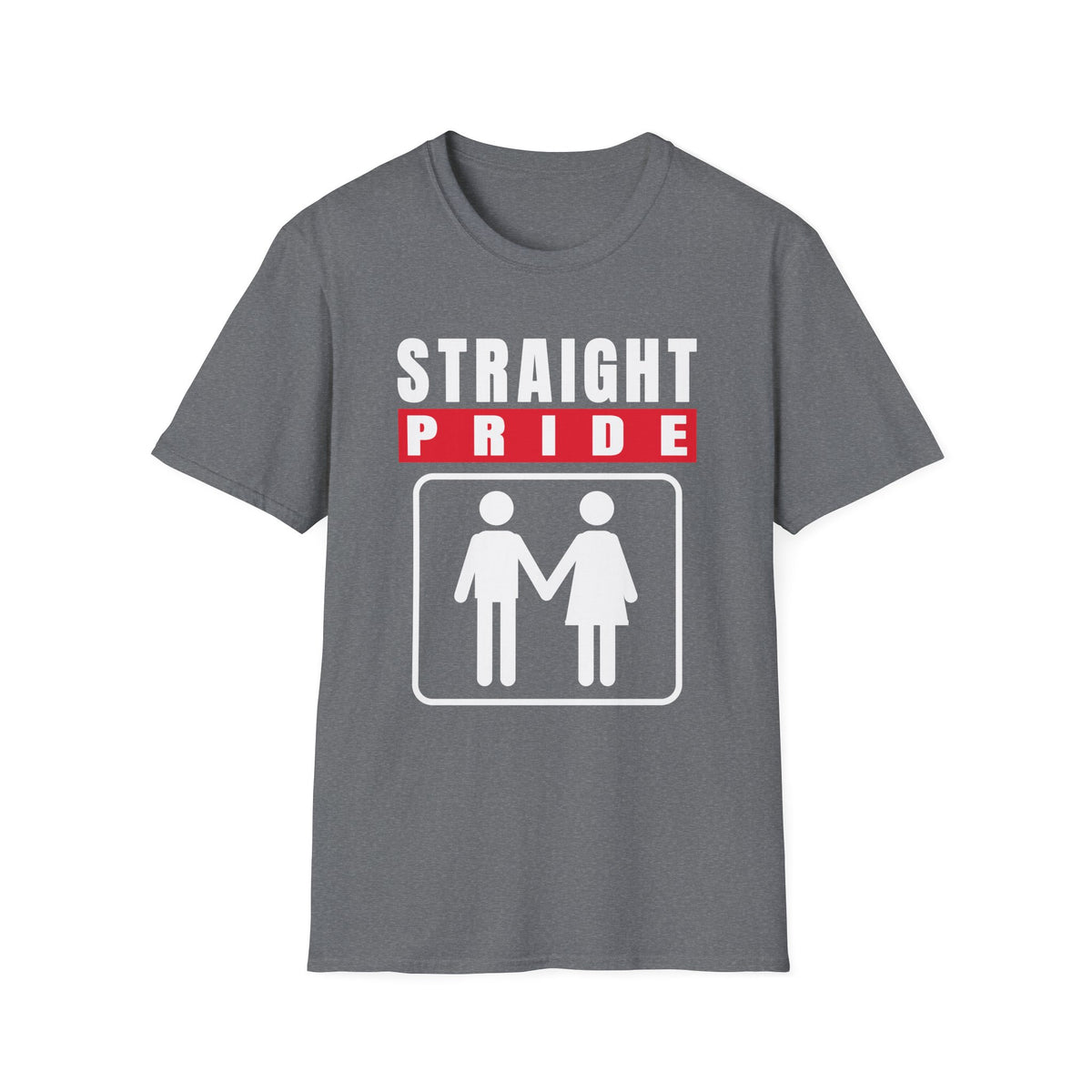 Straight Pride - Male & Female Created He Them (Genesis 1:27 KJV) Unisex Softstyle T-Shirt