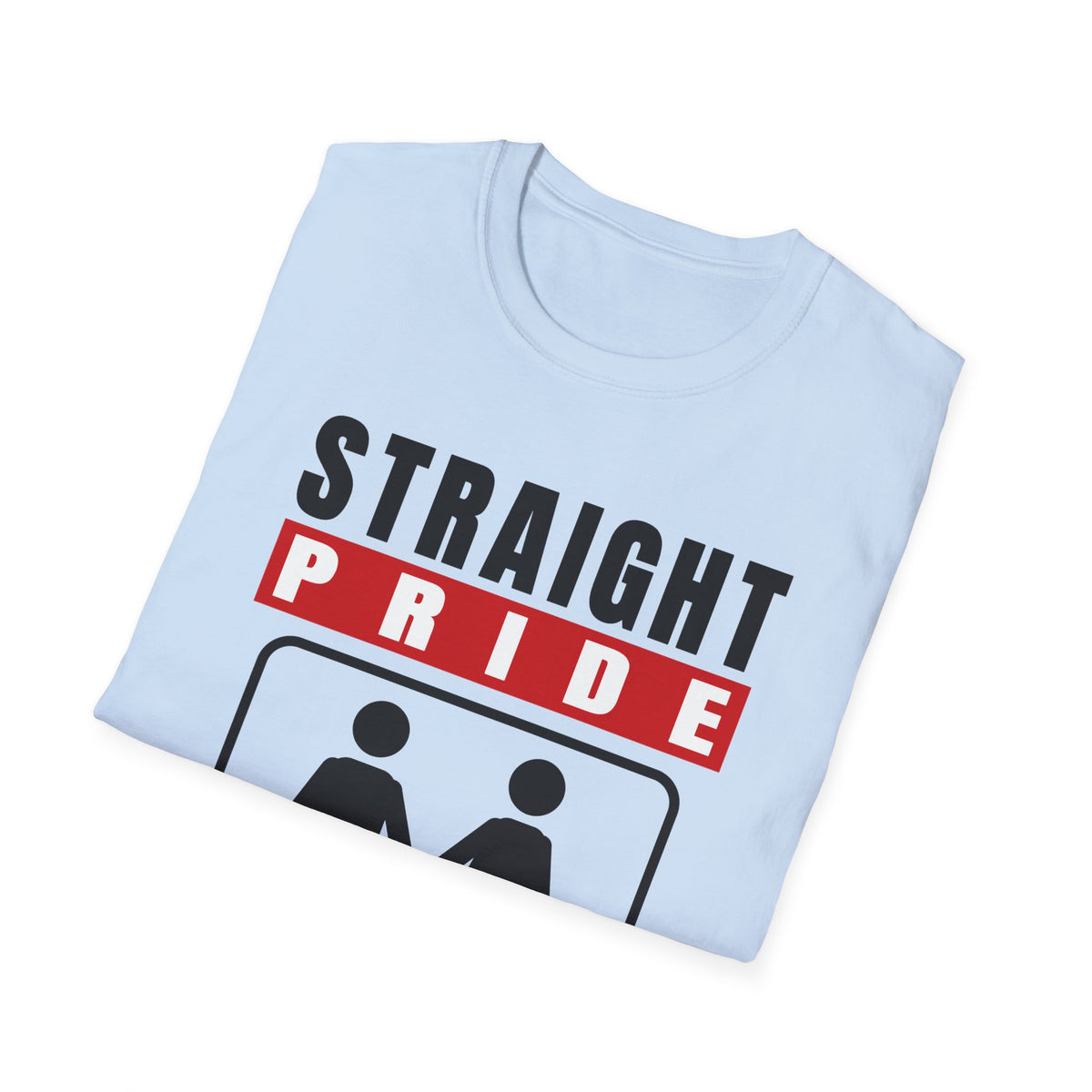 Straight Pride - Male & Female Created He Them (Genesis 1:27 KJV) Unisex Softstyle T-Shirt