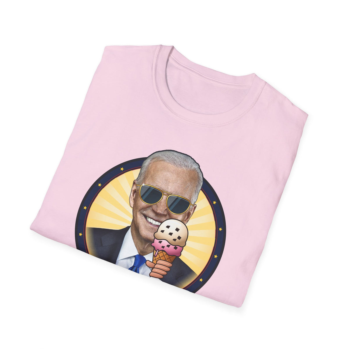 C'mon Man! — Joe Biden Aviators & Ice Cream Graphic Unisex Softstyle T-Shirt