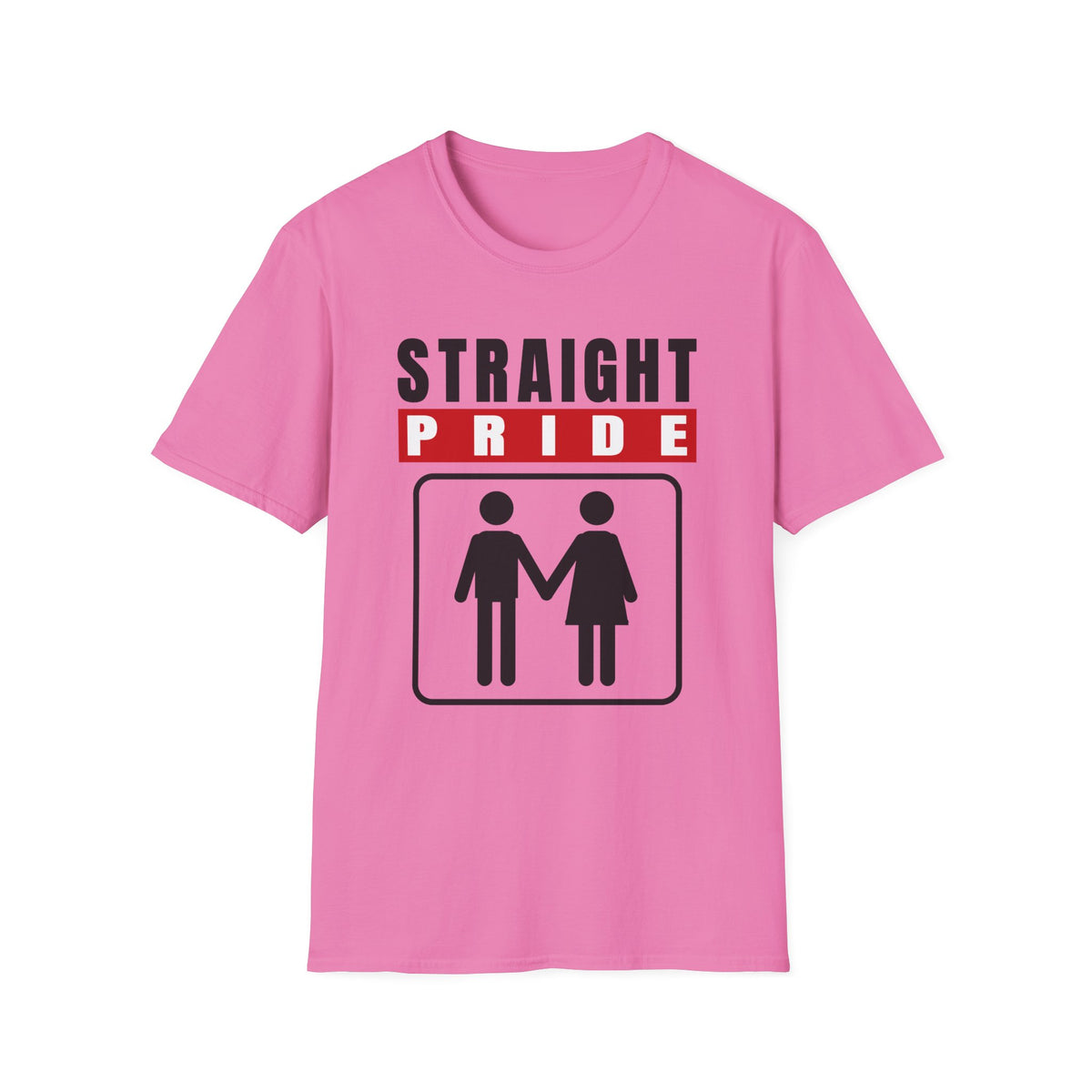 Straight Pride - Male & Female Created He Them (Genesis 1:27 KJV) Unisex Softstyle T-Shirt