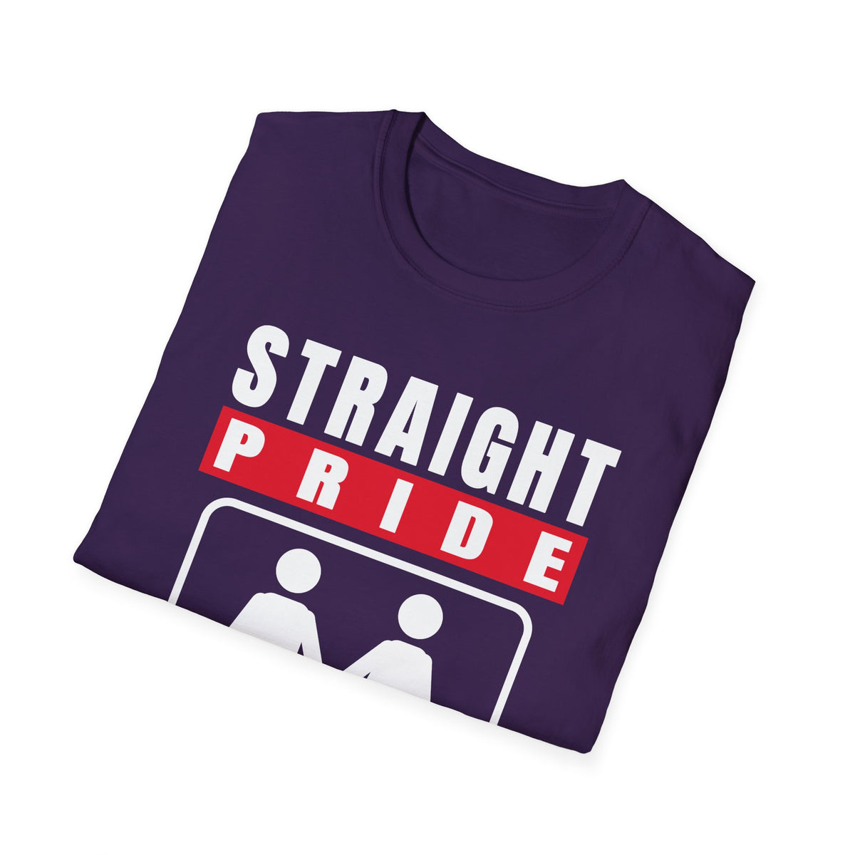 Straight Pride - Male & Female Created He Them (Genesis 1:27 KJV) Unisex Softstyle T-Shirt