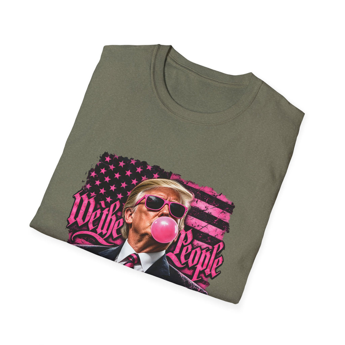 We The People — Trump Pink Bubblegum & Shades Graphic Unisex Softstyle T-Shirt