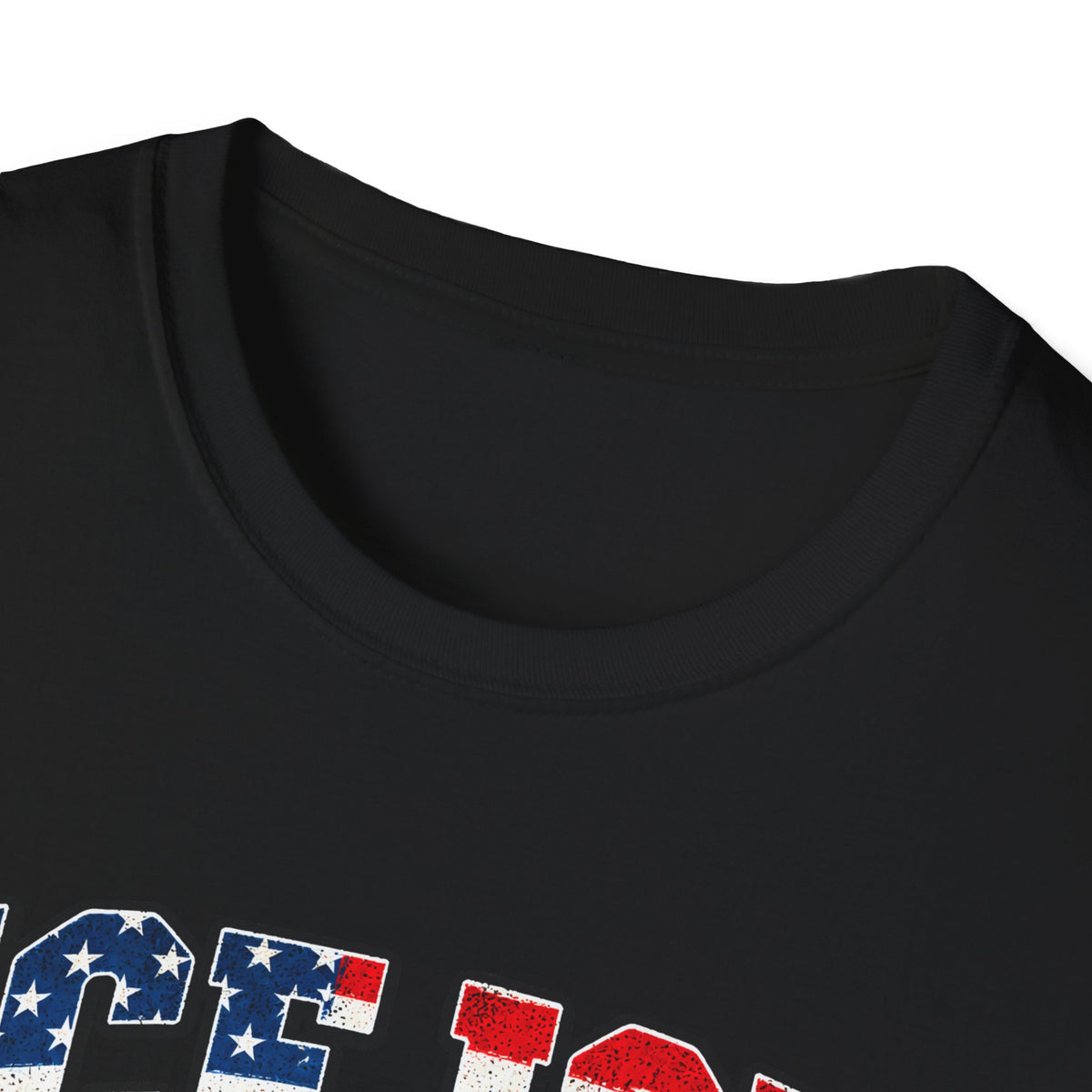 Ice Ice Baby — Trump Tactical Vest & American Flag Graphic Unisex Softstyle T-Shirt