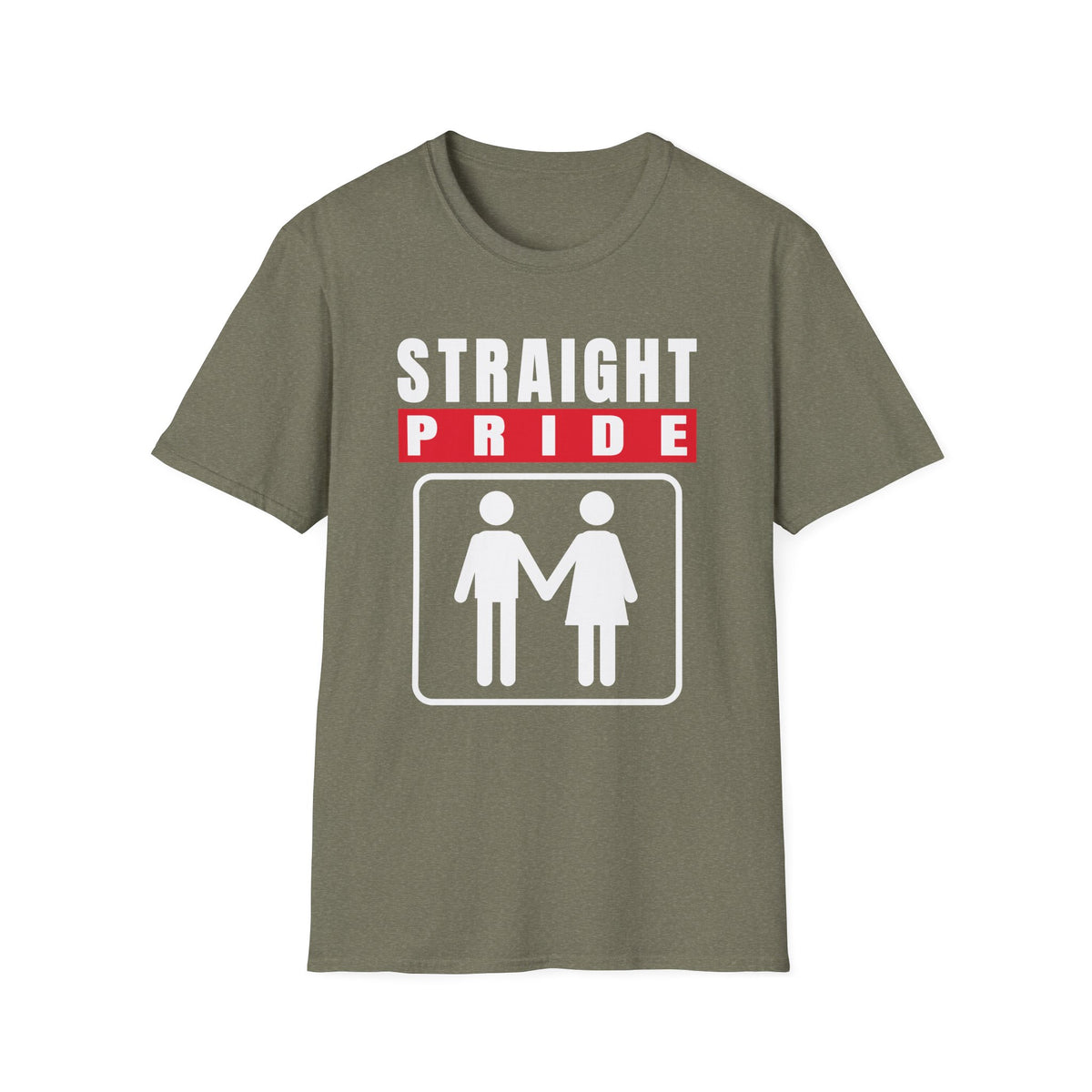 Straight Pride - Male & Female Created He Them (Genesis 1:27 KJV) Unisex Softstyle T-Shirt