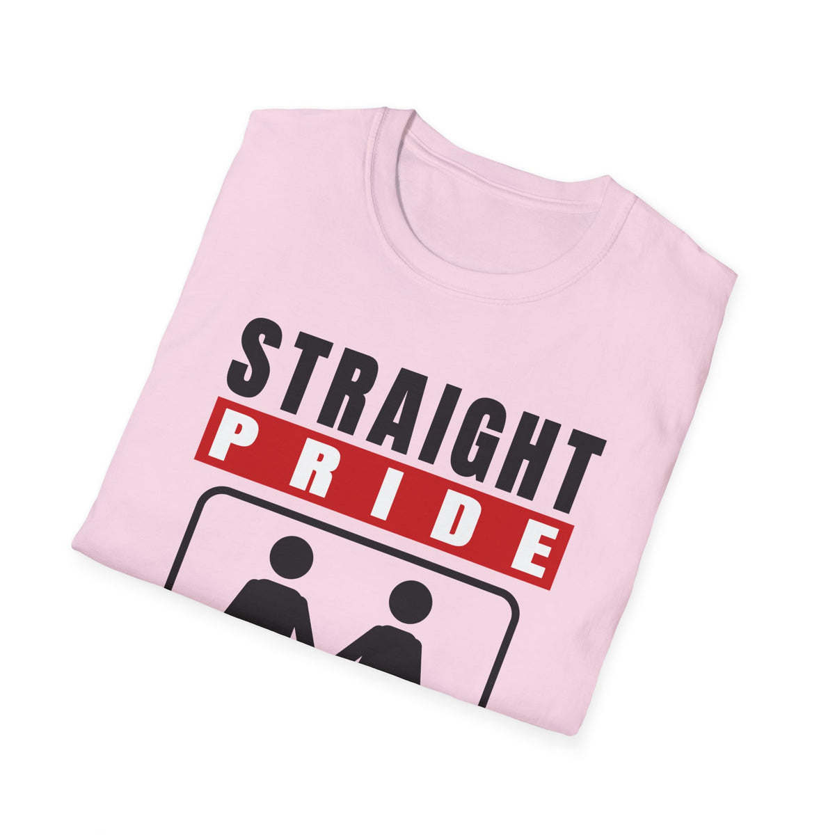 Straight Pride - Male & Female Created He Them (Genesis 1:27 KJV) Unisex Softstyle T-Shirt