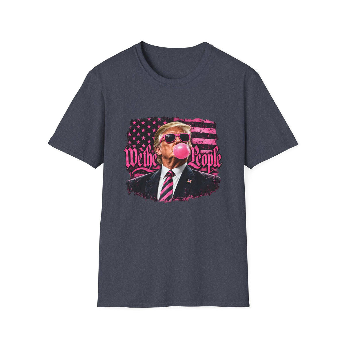 We The People — Trump Pink Bubblegum & Shades Graphic Unisex Softstyle T-Shirt