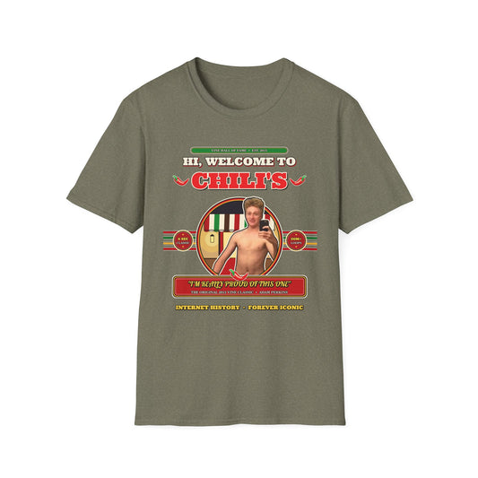 Hi, Welcome to Chili's — Original 2015 Vine Meme Unisex Softstyle T-Shirt