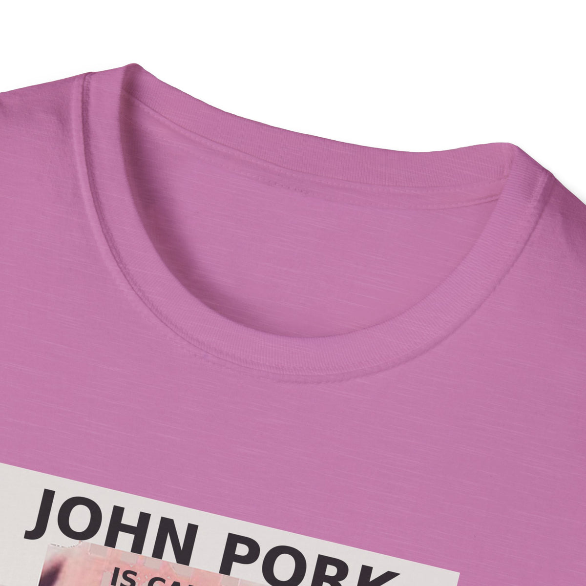 John Pork Is Calling — Viral Incoming Call Meme Unisex Softstyle T-Shirt