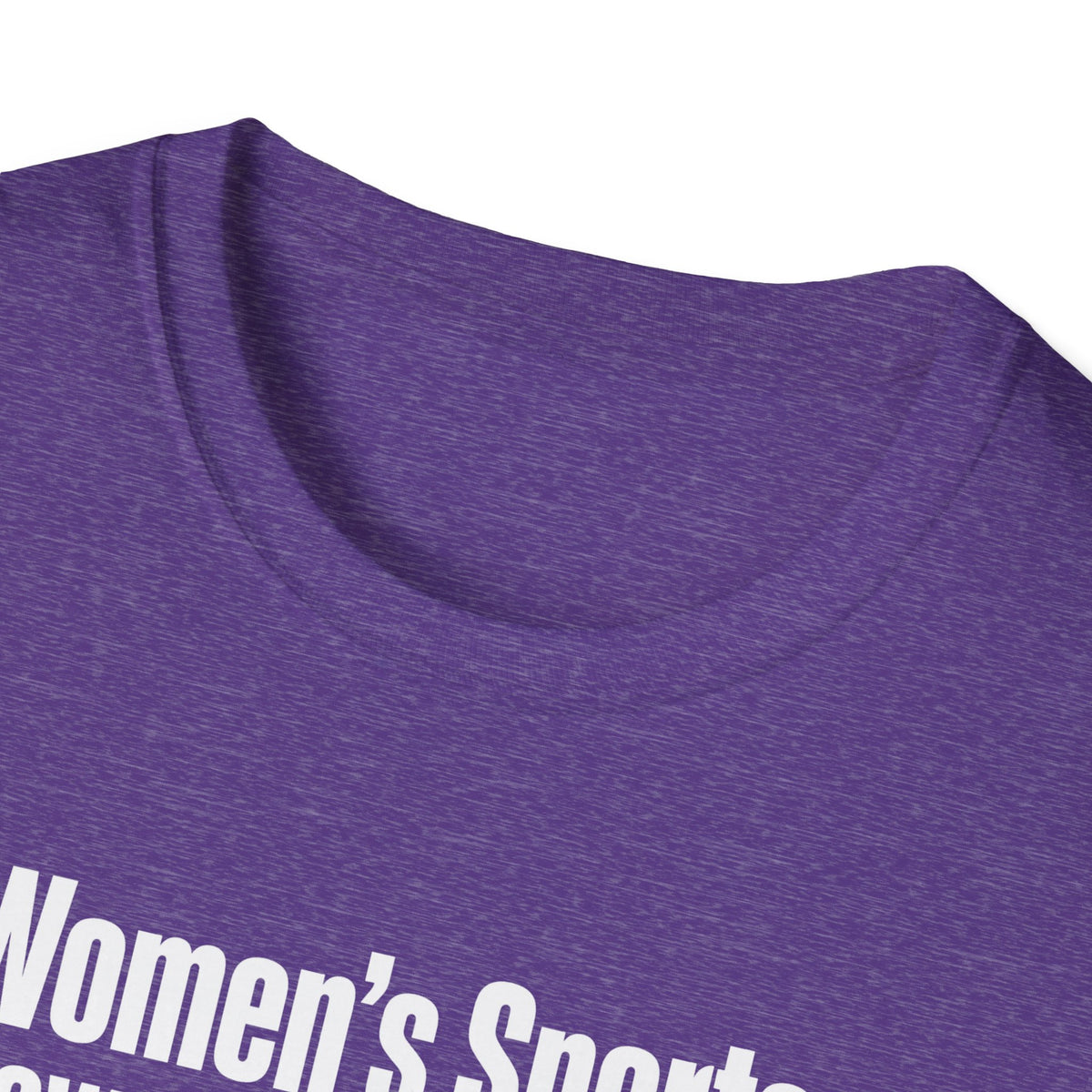 Women's Sports Now Featuring Men — Athlete Silhouette Political Satire Unisex Softstyle T-Shirt
