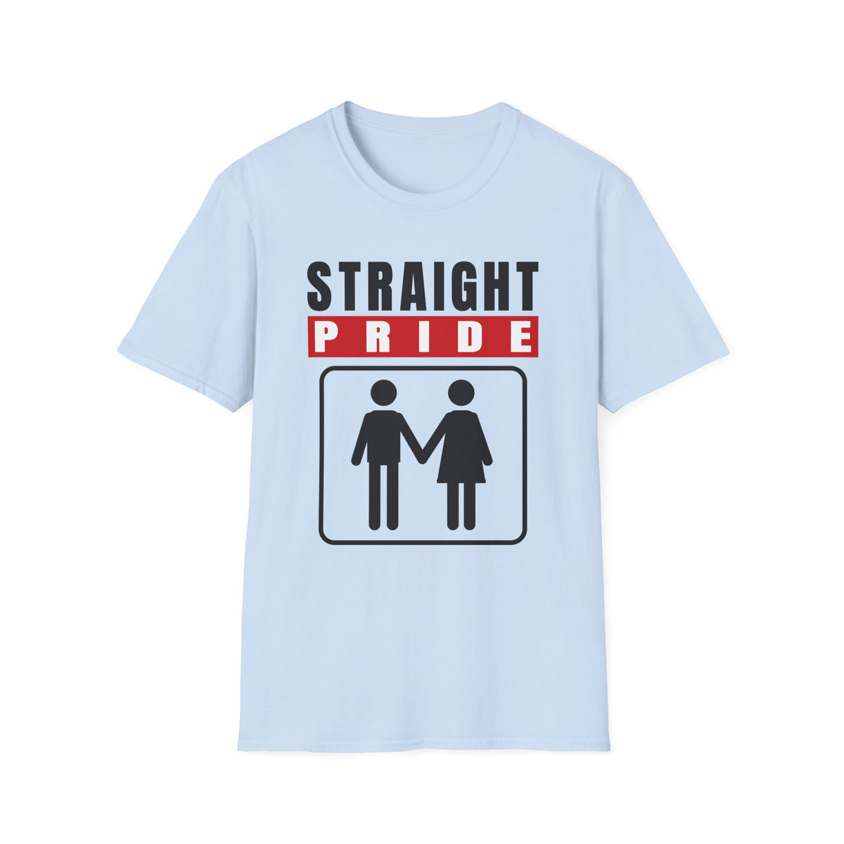 Straight Pride - Male & Female Created He Them (Genesis 1:27 KJV) Unisex Softstyle T-Shirt