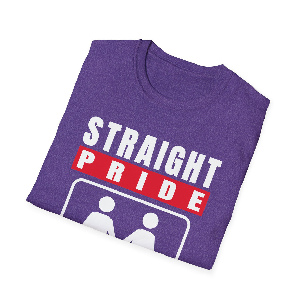 Straight Pride - Male & Female Created He Them (Genesis 1:27 KJV) Unisex Softstyle T-Shirt