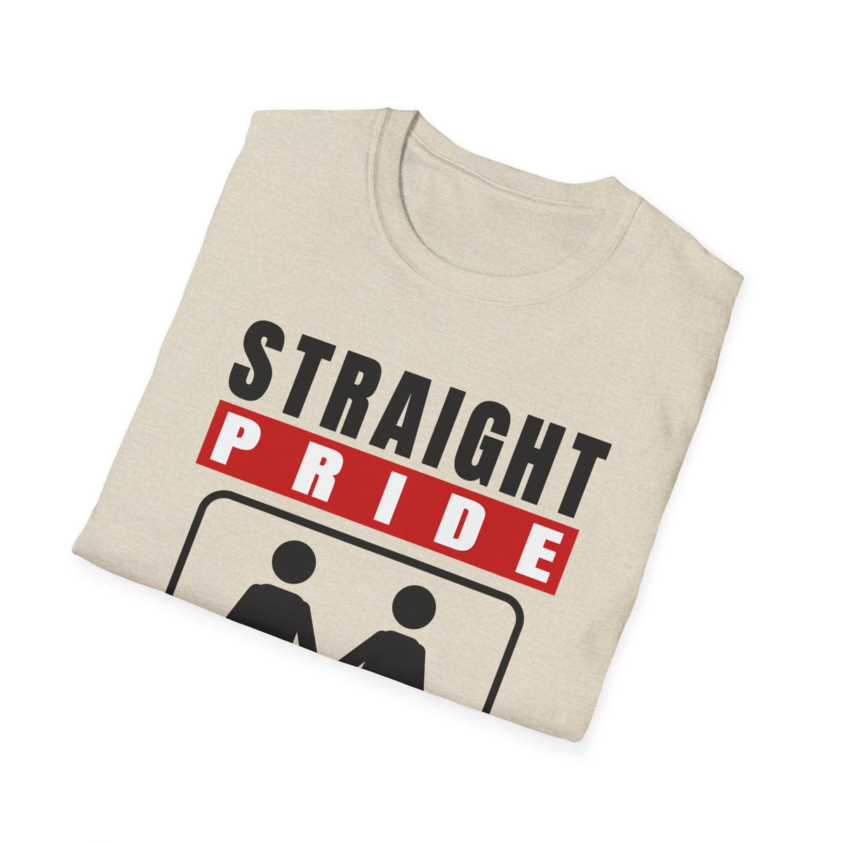 Straight Pride - Male & Female Created He Them (Genesis 1:27 KJV) Unisex Softstyle T-Shirt