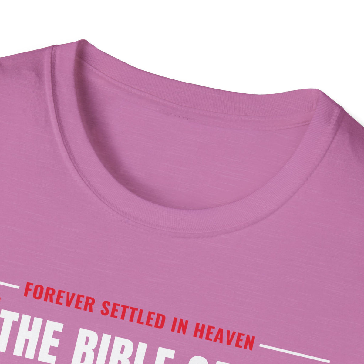 The Bible Says It, I Believe It, That Settles It - Truth Checklist (Psalm 119:89 KJV) Unisex Softstyle T-Shirt