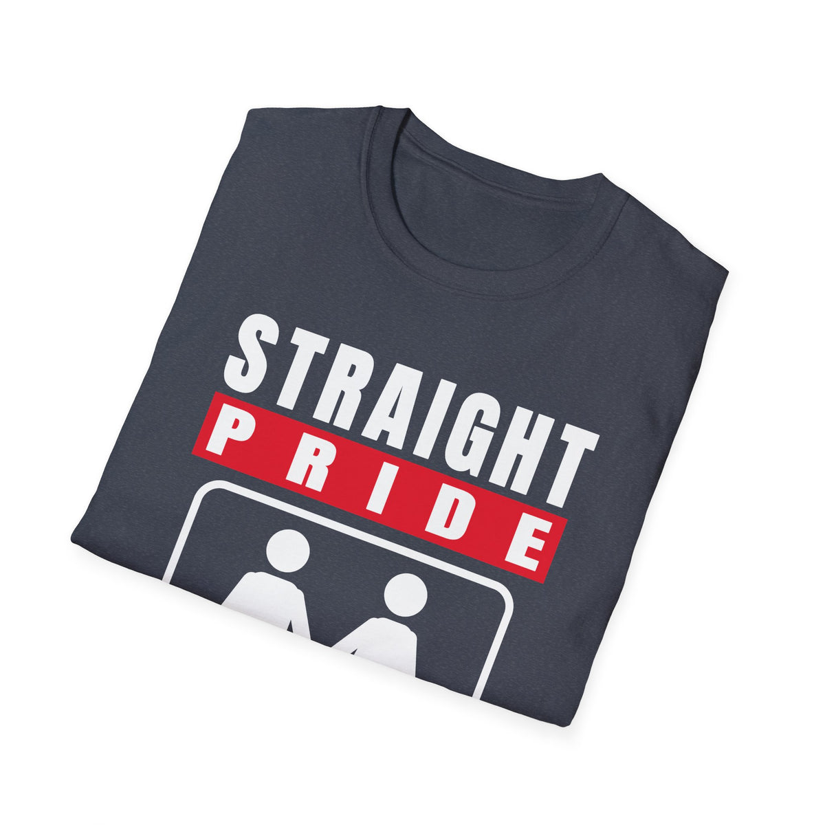 Straight Pride - Male & Female Created He Them (Genesis 1:27 KJV) Unisex Softstyle T-Shirt