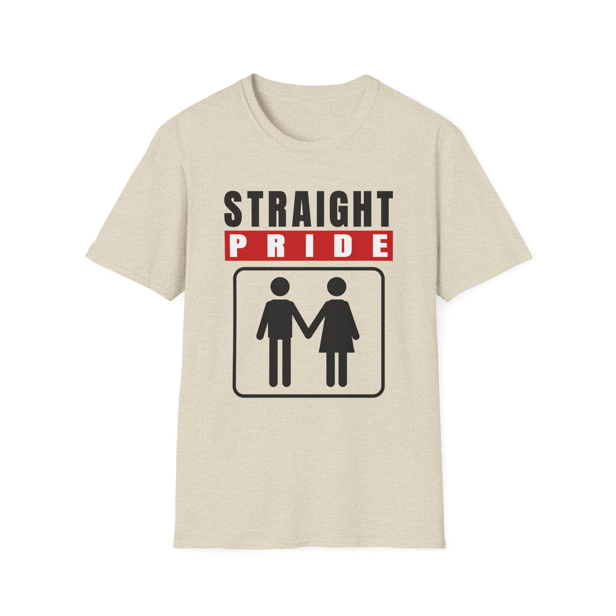 Straight Pride - Male & Female Created He Them (Genesis 1:27 KJV) Unisex Softstyle T-Shirt
