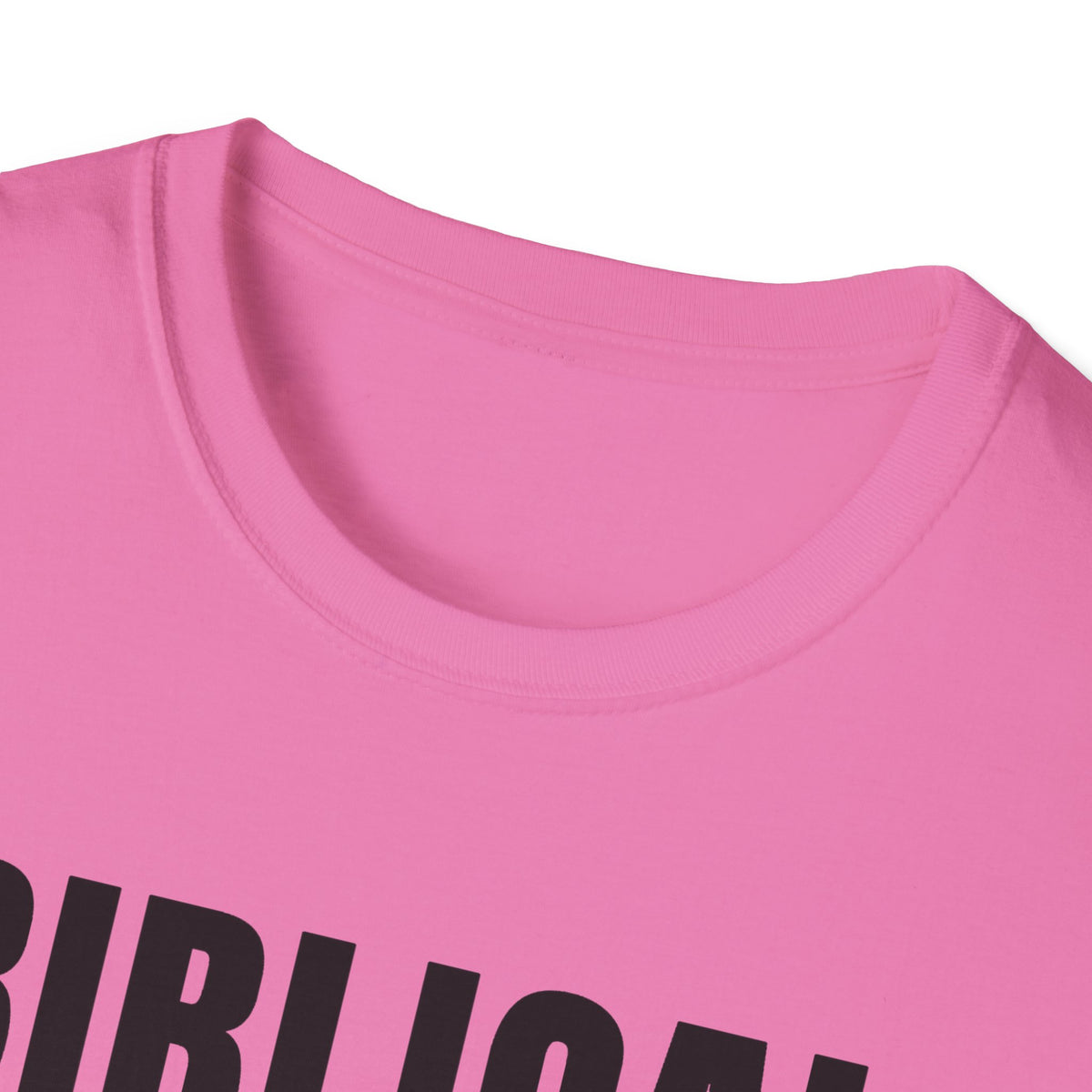 Biblical Order Not Feminism - 1 Corinthians 11:3 & Ephesians 5:22-24 (KJV) Unisex Softstyle T-Shirt
