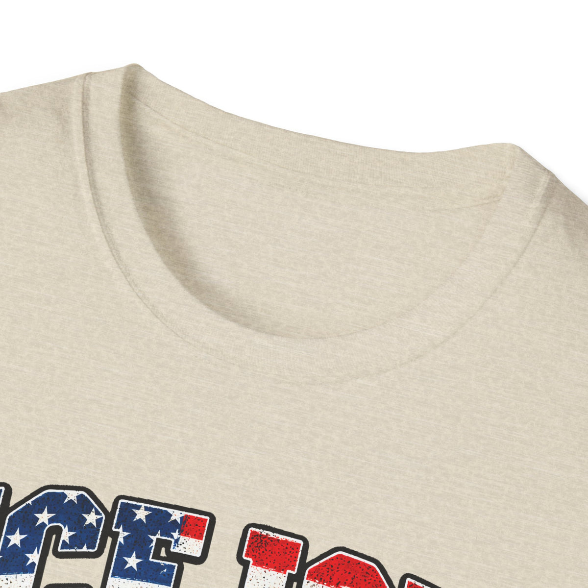 Ice Ice Baby — Trump Tactical Vest & American Flag Graphic Unisex Softstyle T-Shirt