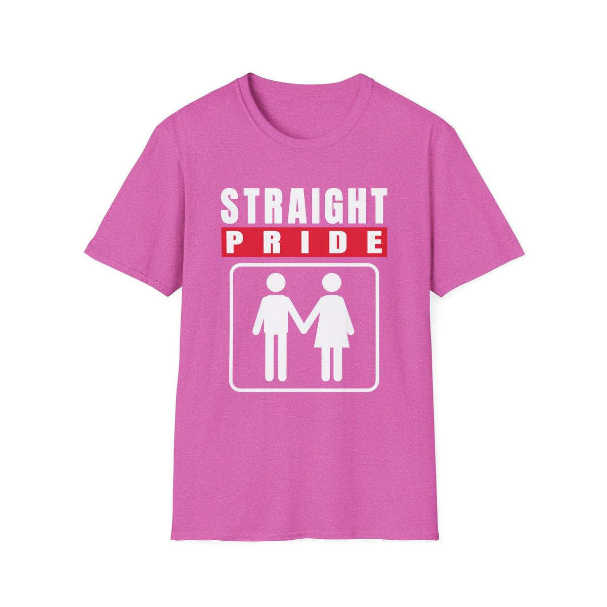 Straight Pride - Male & Female Created He Them (Genesis 1:27 KJV) Unisex Softstyle T-Shirt