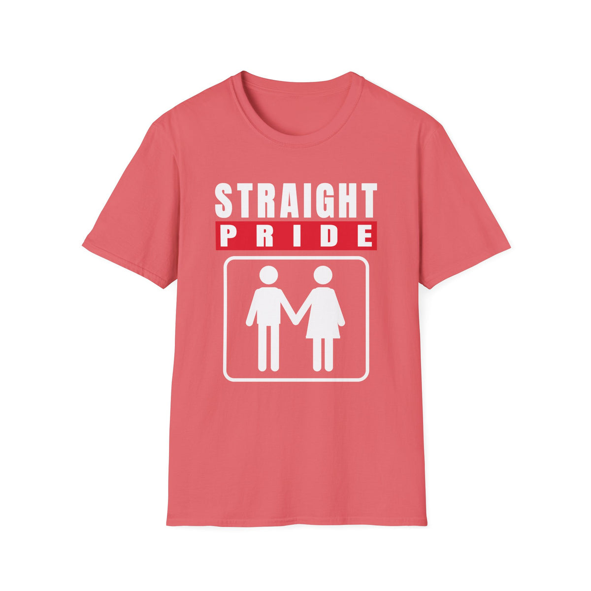 Straight Pride - Male & Female Created He Them (Genesis 1:27 KJV) Unisex Softstyle T-Shirt