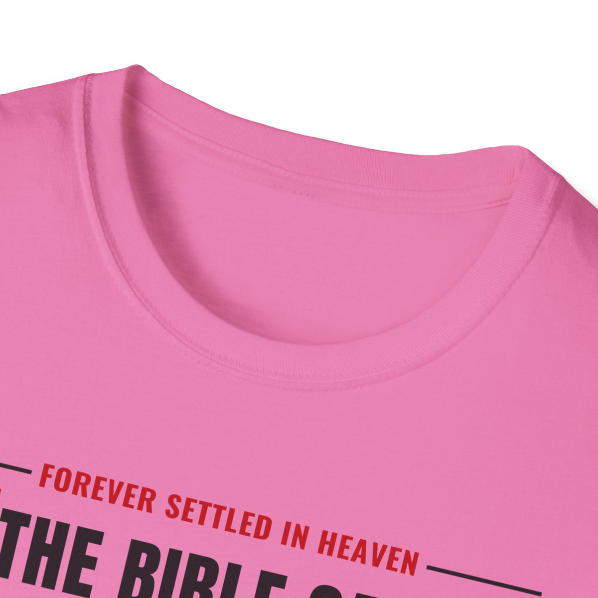 The Bible Says It, I Believe It, That Settles It - Truth Checklist (Psalm 119:89 KJV) Unisex Softstyle T-Shirt