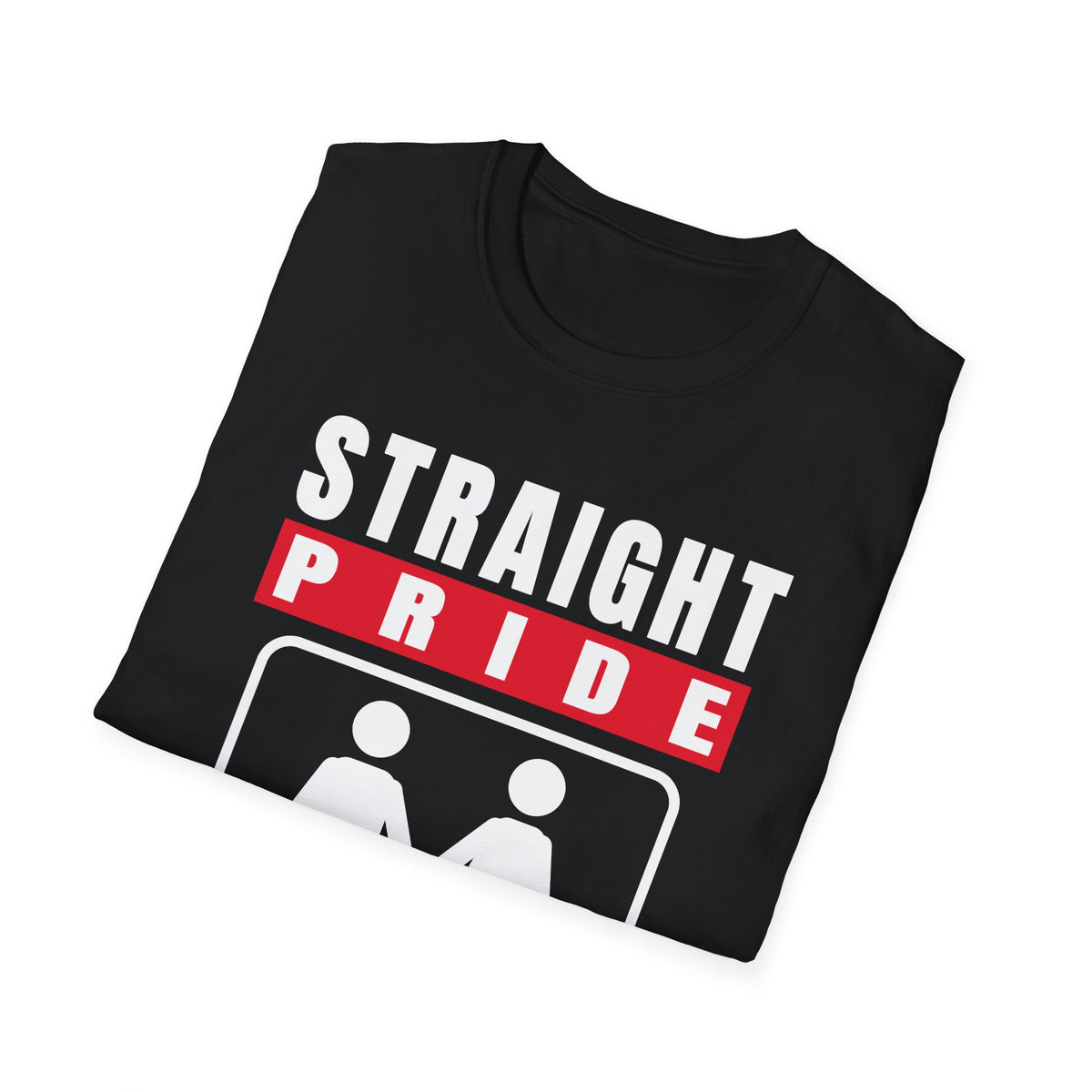 Straight Pride - Male & Female Created He Them (Genesis 1:27 KJV) Unisex Softstyle T-Shirt