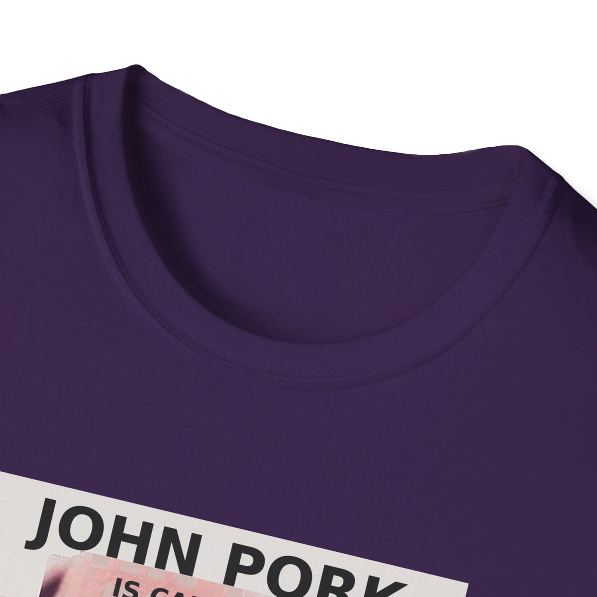 John Pork Is Calling — Viral Incoming Call Meme Unisex Softstyle T-Shirt