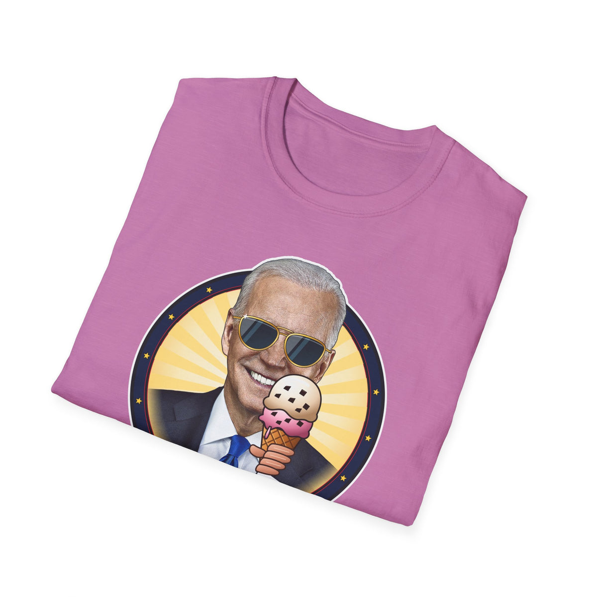 C'mon Man! — Joe Biden Aviators & Ice Cream Graphic Unisex Softstyle T-Shirt