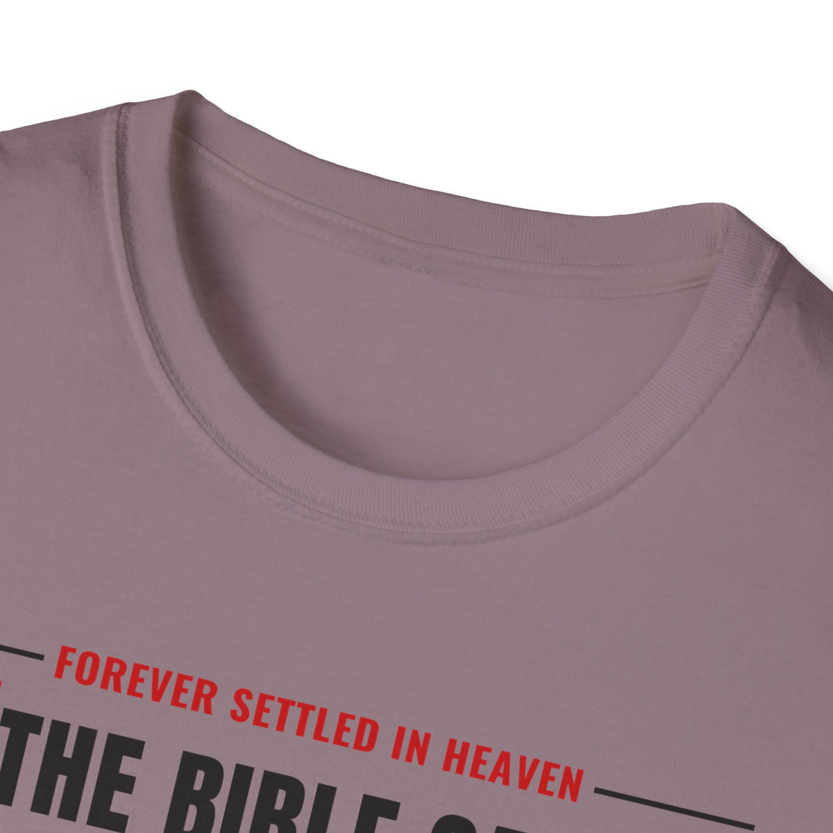 The Bible Says It, I Believe It, That Settles It - Truth Checklist (Psalm 119:89 KJV) Unisex Softstyle T-Shirt