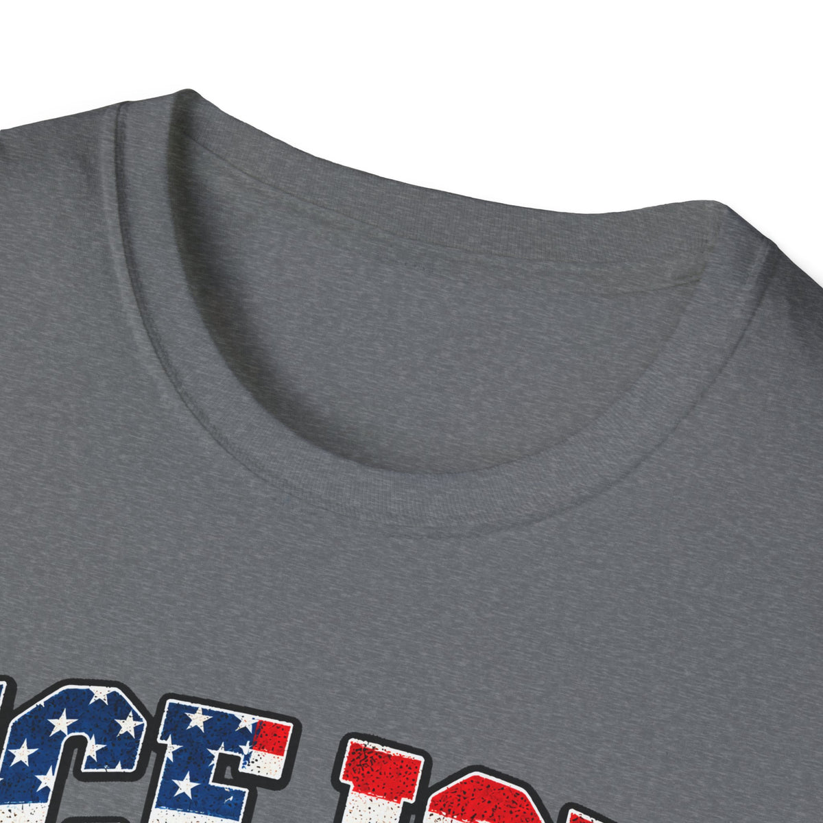 Ice Ice Baby — Trump Tactical Vest & American Flag Graphic Unisex Softstyle T-Shirt