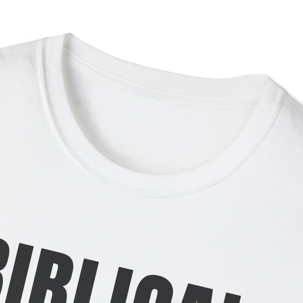 Biblical Order Not Feminism - 1 Corinthians 11:3 & Ephesians 5:22-24 (KJV) Unisex Softstyle T-Shirt