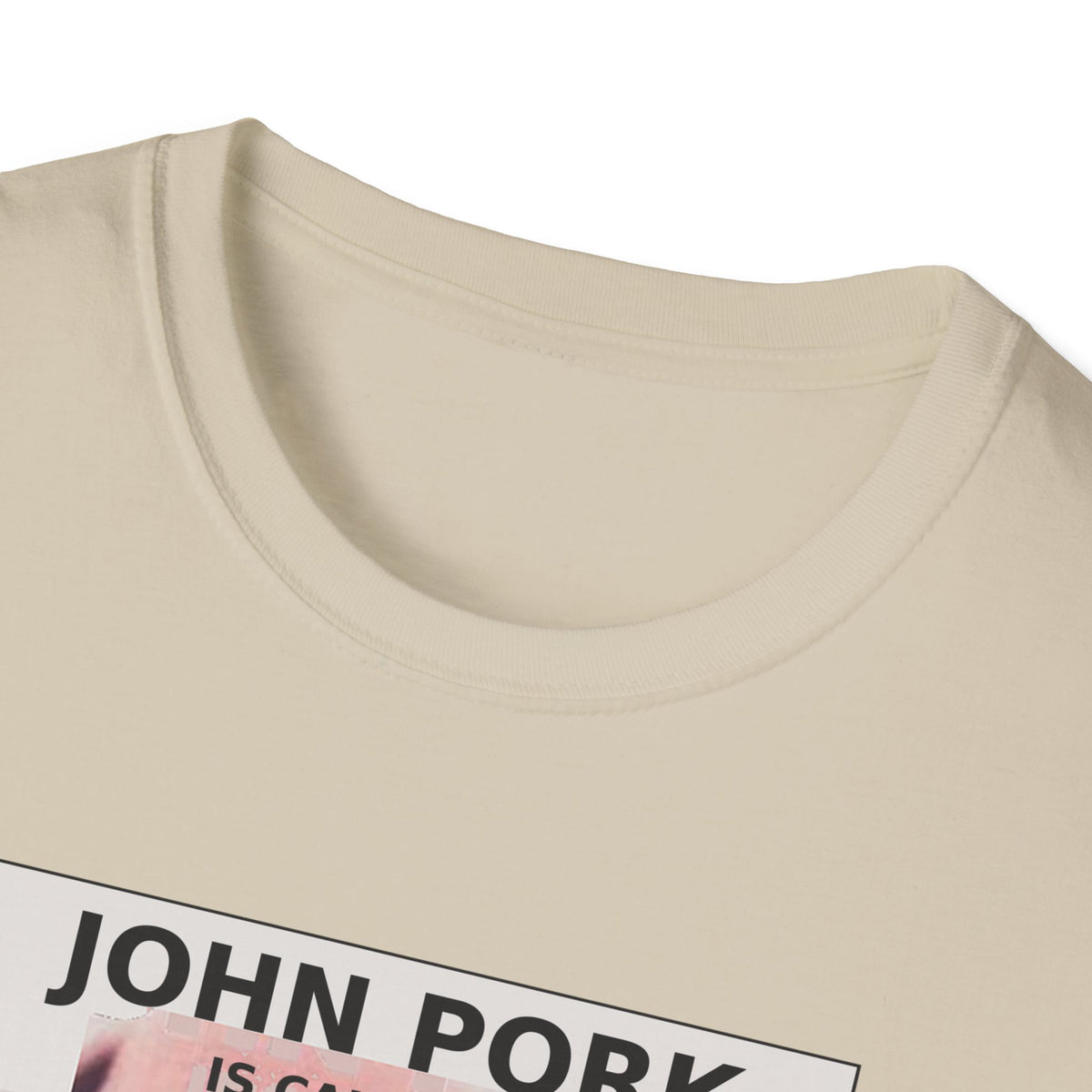 John Pork Is Calling — Viral Incoming Call Meme Unisex Softstyle T-Shirt