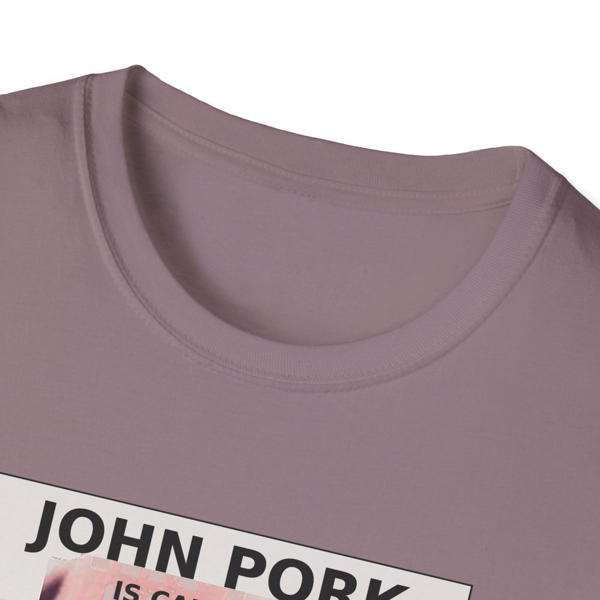 John Pork Is Calling — Viral Incoming Call Meme Unisex Softstyle T-Shirt